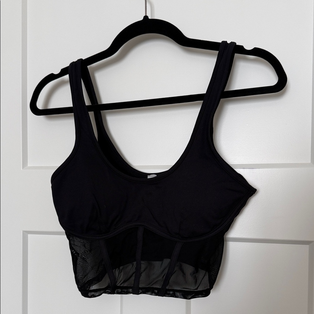 ALO YOGA AIRBRUSH MESH CORSET TANK